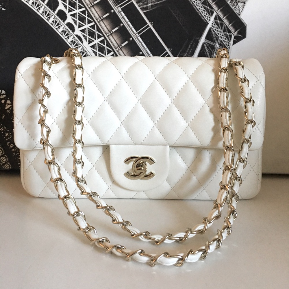 Gorgeous white quilted chain bag *REDUCED PRICE*